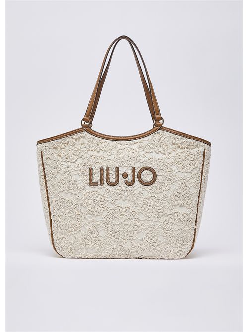 Borsa tote grande in pizzo LIU JO | AA6208J3865/X0459